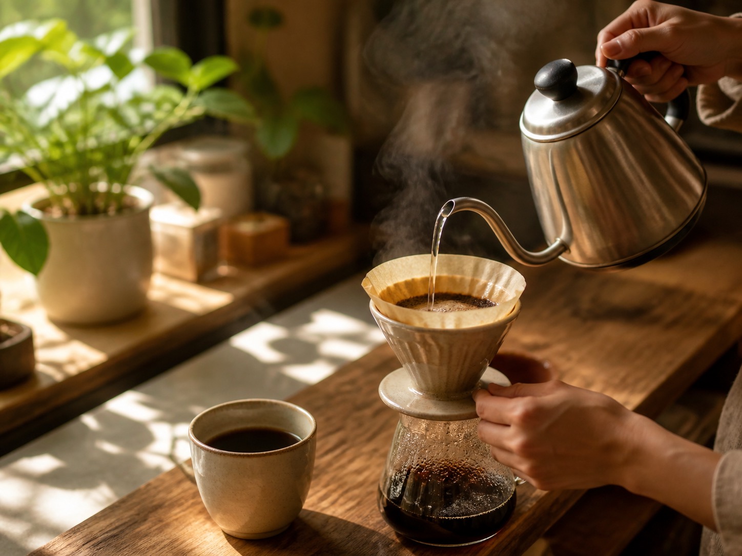 ていねいに淹れるコーヒー